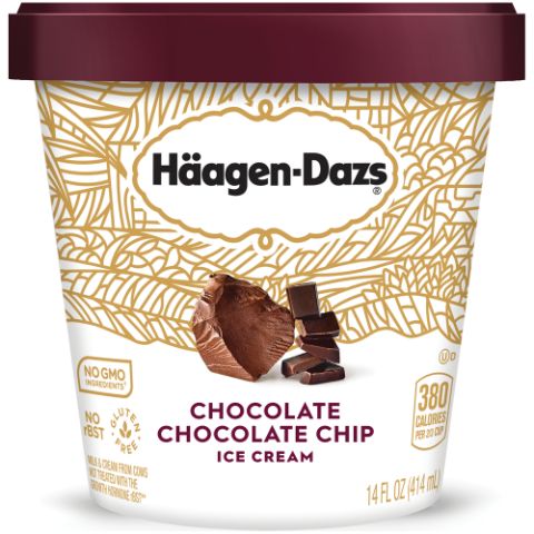 Order Haagen Dazs Chocolate Chocolate Chip 14oz food online from 7-Eleven store, Natick on bringmethat.com