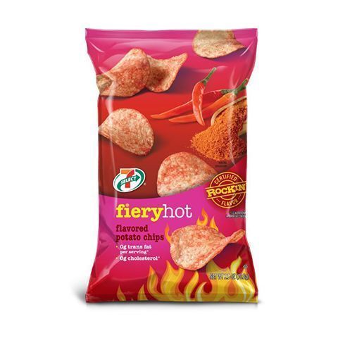 Order 7 -Select Fiery Hot Potato Chips 2.5oz food online from 7-Eleven store, Willis on bringmethat.com