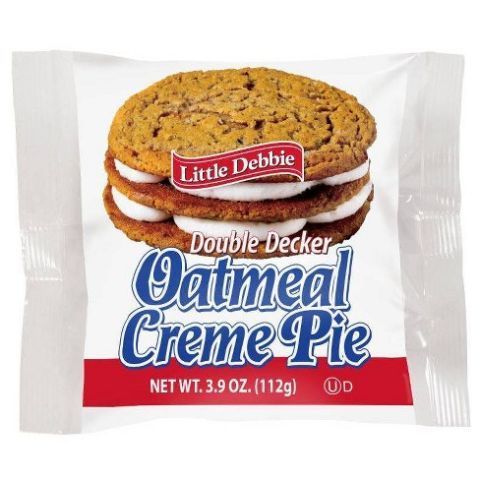 Order Little Debbie Double Decker Oatmeal Creme Pie 3.9oz food online from 7-Eleven store, Wakefield on bringmethat.com