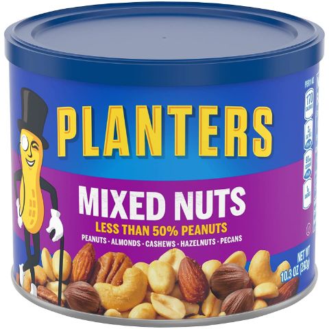Order Planters Mixed Nuts Can 10.3oz food online from 7-Eleven store, Wakefield on bringmethat.com
