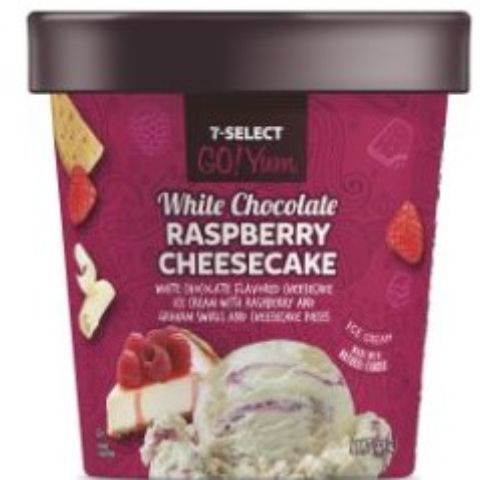 Order 7-Select GoYum White Chocolate Raspberry Cheesecake Pint food online from 7-Eleven store, Aurora on bringmethat.com