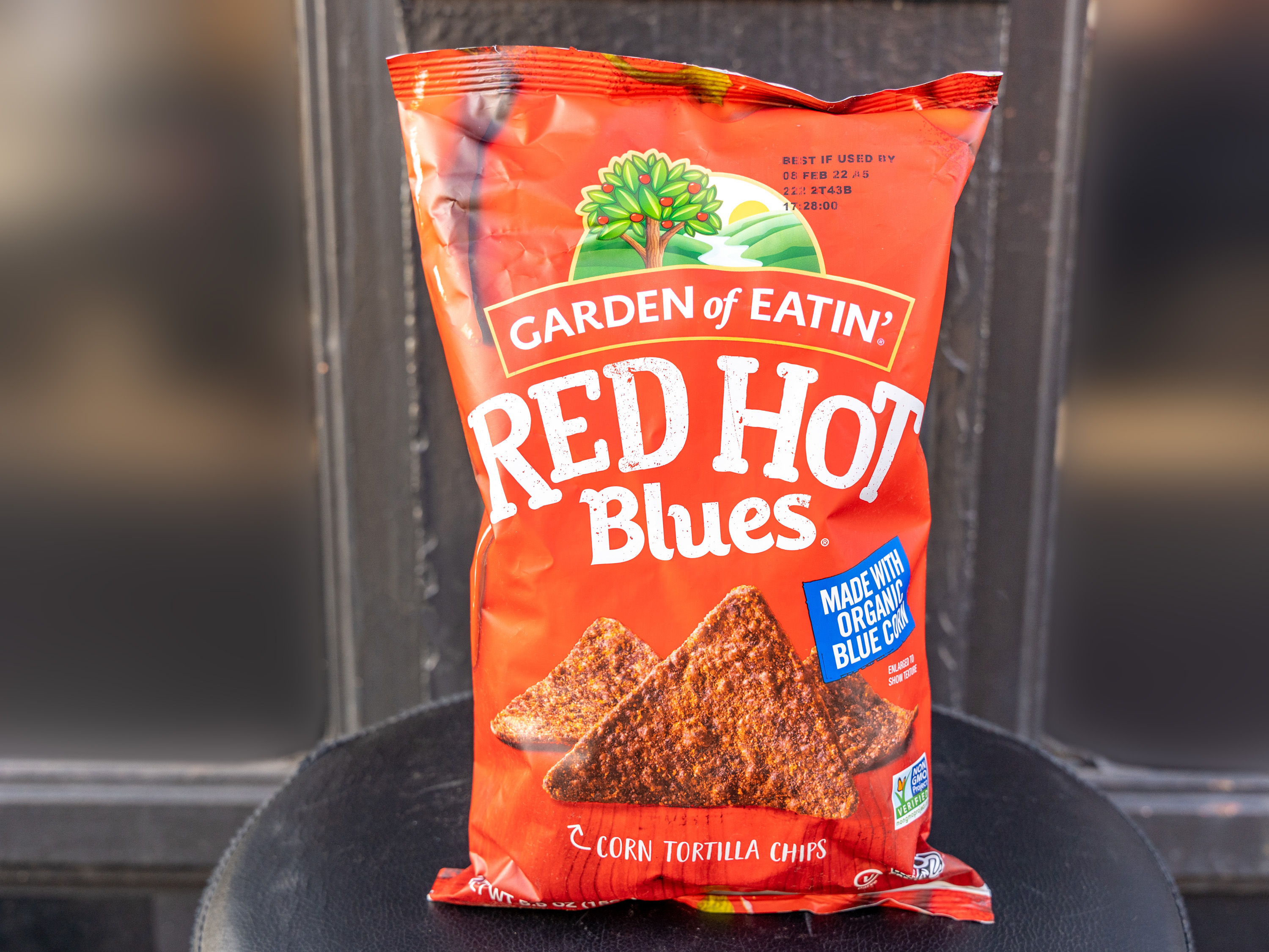 Order Garden of Eatin Red Hot Blues Chips - 8.1oz food online from Grocery Shopping Center store, Brooklyn on bringmethat.com