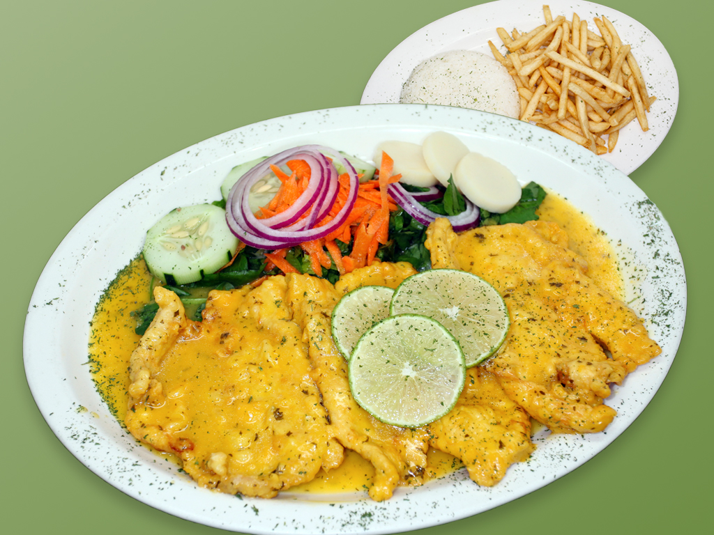 Order 45. Pollo a la Francesa food online from Cositas Ricas Corp store, Queens on bringmethat.com