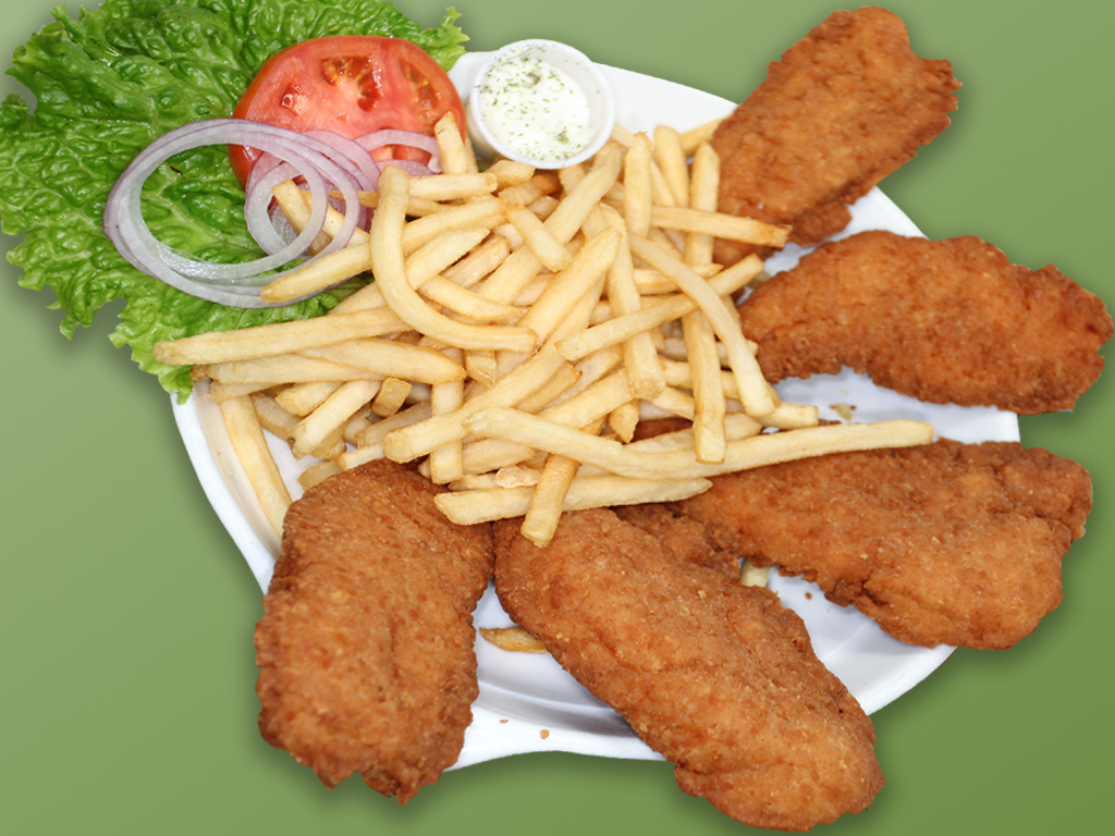 Order 22. Deditos de Pollo con Papas Fritas food online from Cositas Ricas Corp store, Queens on bringmethat.com