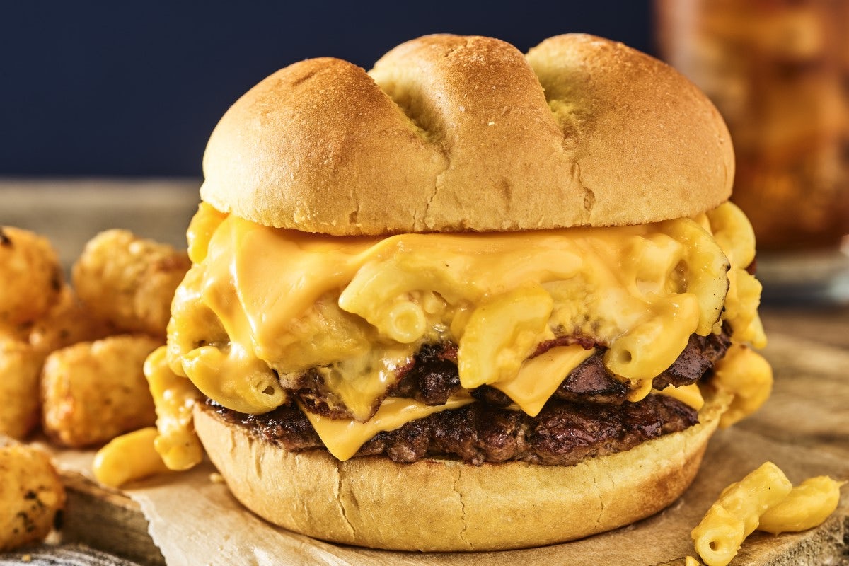 Order DOUBLE S'MAC & CHEESE BURGER food online from Smashburger store, Wantagh on bringmethat.com