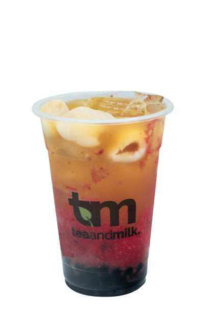 Order Strawberry Lychee Green Tea food online from Tea and Milk store, New York on bringmethat.com