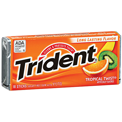 Order Trident Tropical Twist 14 Count food online from 7-Eleven store, Lynchburg on bringmethat.com