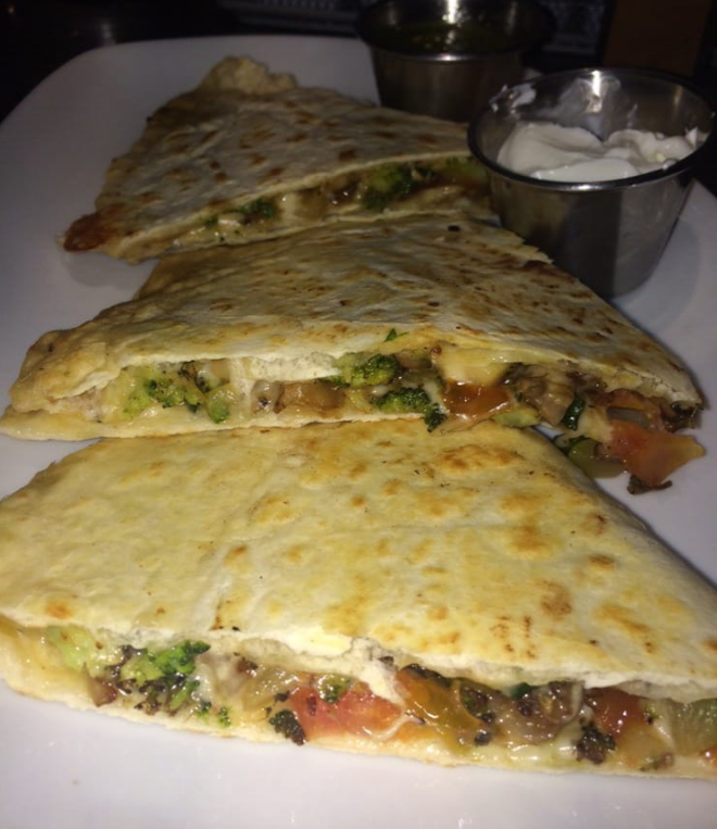 Order Vegetable Quesadilla food online from The Kitchen Sink store, New York on bringmethat.com