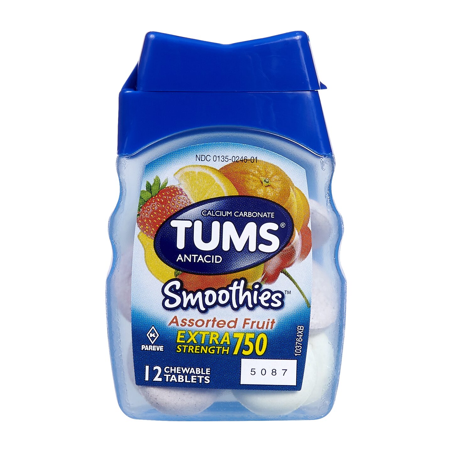 Order Tums Smoothies Antacid Assorted Fruit 12 tablets food online from Sheetz store, Goldsboro on bringmethat.com