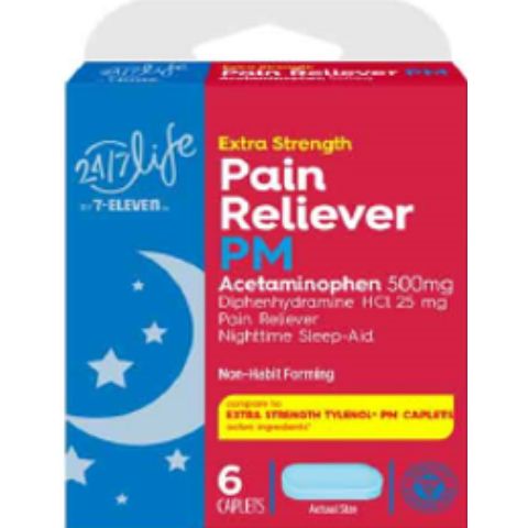 Order 24/7 Life Acetaminophen PM 6 Count food online from 7-Eleven store, Aurora on bringmethat.com