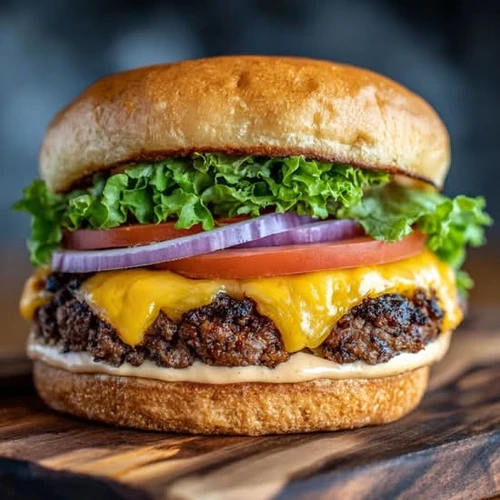 Cheese Burger 1/2 lb from TASTY PASTA PIZZA &GRILL