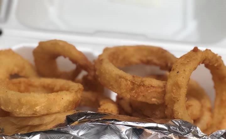 Order Onion Rings food online from BSW Burger Salads Wings store, Jackson on bringmethat.com