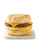 Order Sausage Egg & Cheese Biscuit food online from Caribou Coffee Co store, Wayzata on bringmethat.com