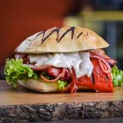Order Roasted Veggie Sandwich food online from Afro Deli store, Saint Paul on bringmethat.com