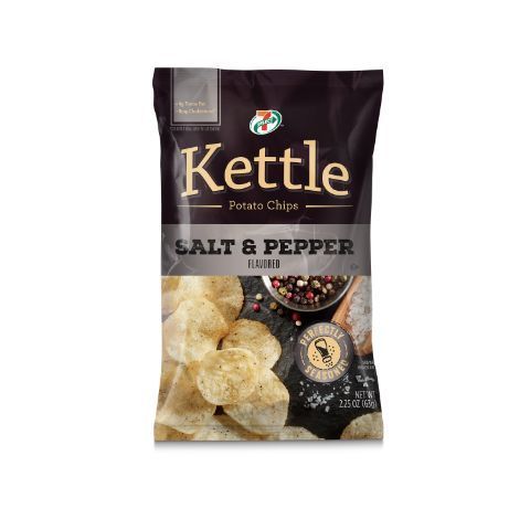 Order 7 Select Salt & Pepper Kettle Potato Chips 2.25oz food online from 7-Eleven store, Natick on bringmethat.com