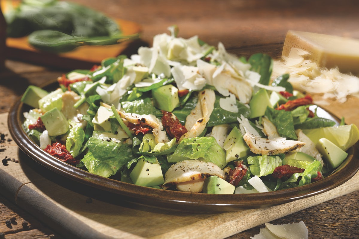 Order *GS* SPINACH, CHICKEN & AVOCADO SALAD food online from Old Chicago 66 store, Lakewood on bringmethat.com