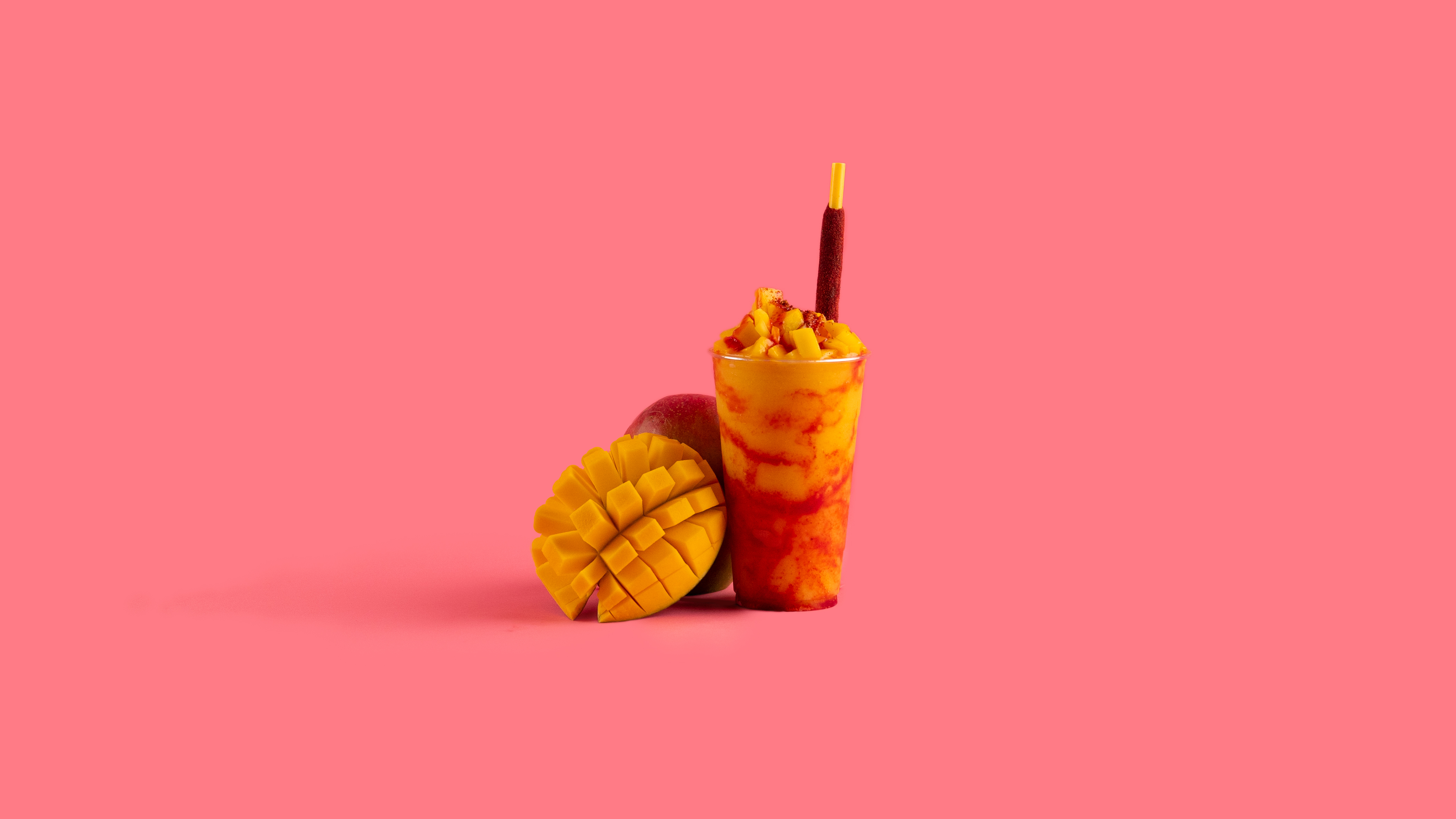 Order 12 oz. Mangoneada food online from Mayas Snack Bar store, Queens on bringmethat.com