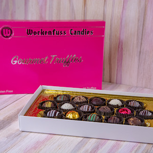Order Assorted Bite-Size Truffles, 16 pc. Box  food online from Wockenfuss Candies store, Columbia on bringmethat.com