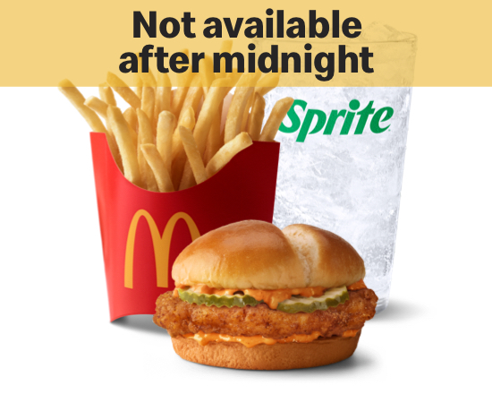 Order Spicy Crispy Chicken Sandwich Meal  food online from Mcdonald store, Des Moines on bringmethat.com