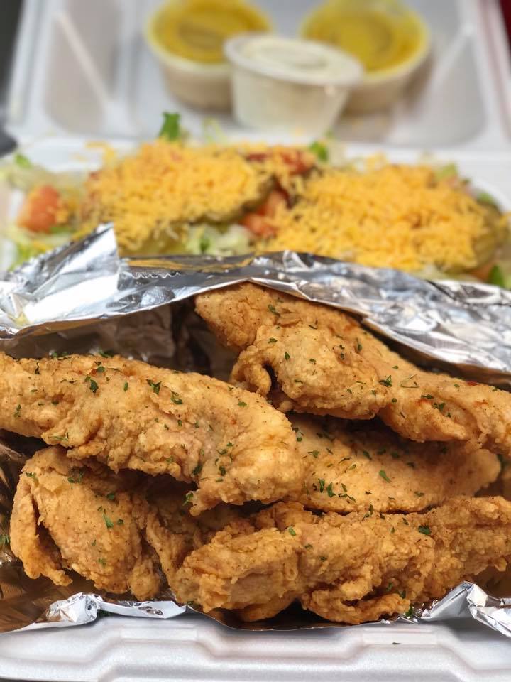 Order Chicken Strips (5 Pieces) food online from BSW Burger Salads Wings store, Jackson on bringmethat.com