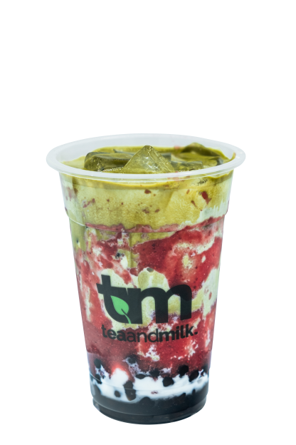 Order Strawberry Matcha Latte food online from Tea and Milk store, New York on bringmethat.com