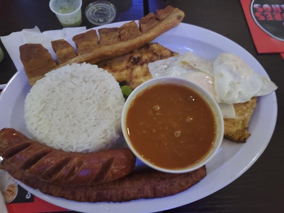 Order Bandeja paisa food online from Sabores Latinos Restaurant & Bakery Corp. store, Richmond Hill on bringmethat.com