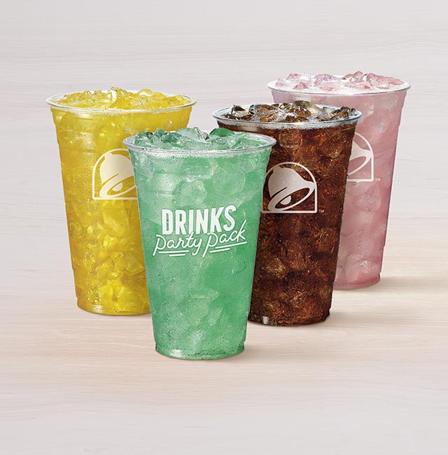 Order Drinks Party Pack food online from Taco Bell store, Cibolo on bringmethat.com