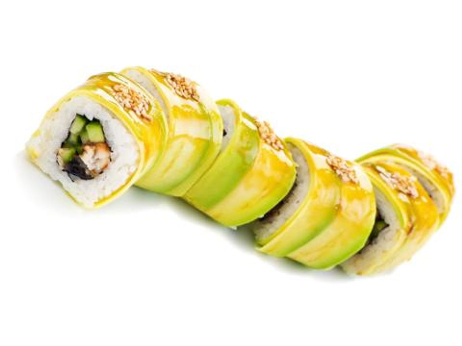 Order Dragon Roll food online from Takumi Hibachi Sushi & Lounge store, Bay Shore on bringmethat.com