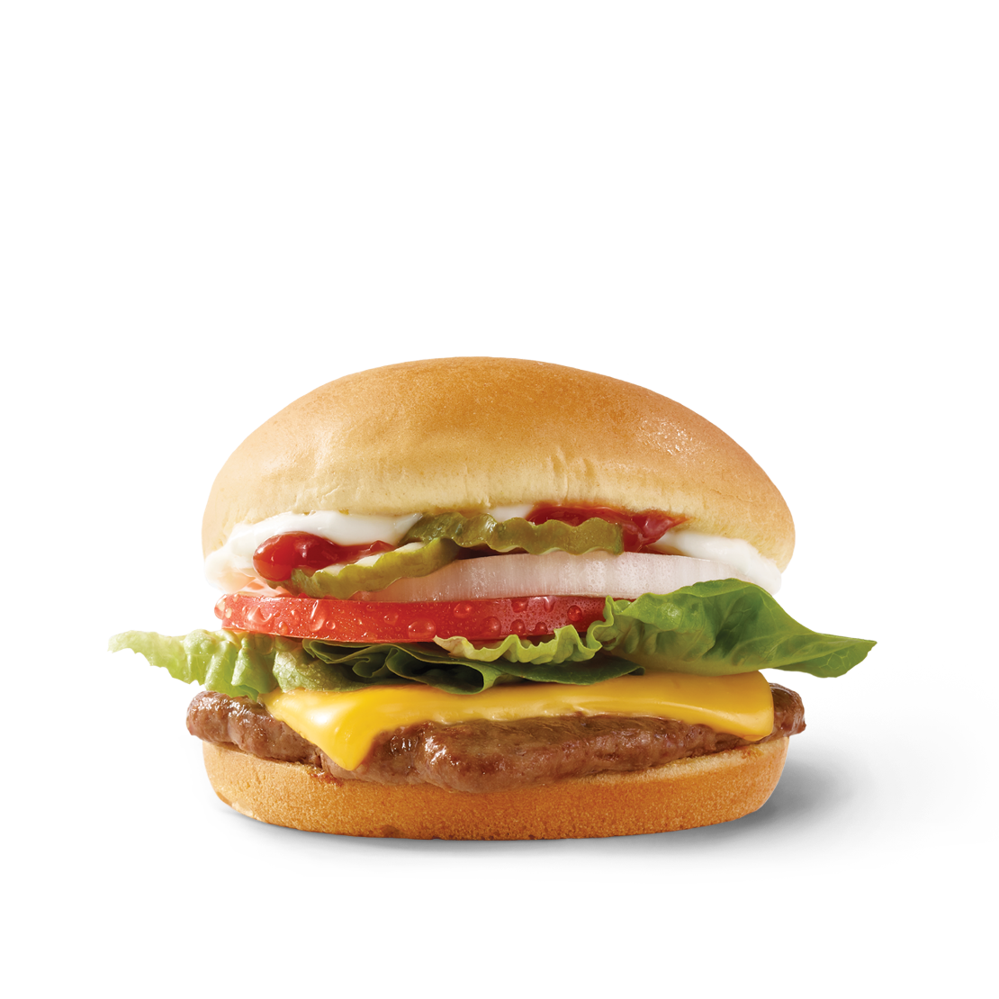 Order Jr. Cheeseburger Deluxe food online from Wendy's store, Wooster on bringmethat.com