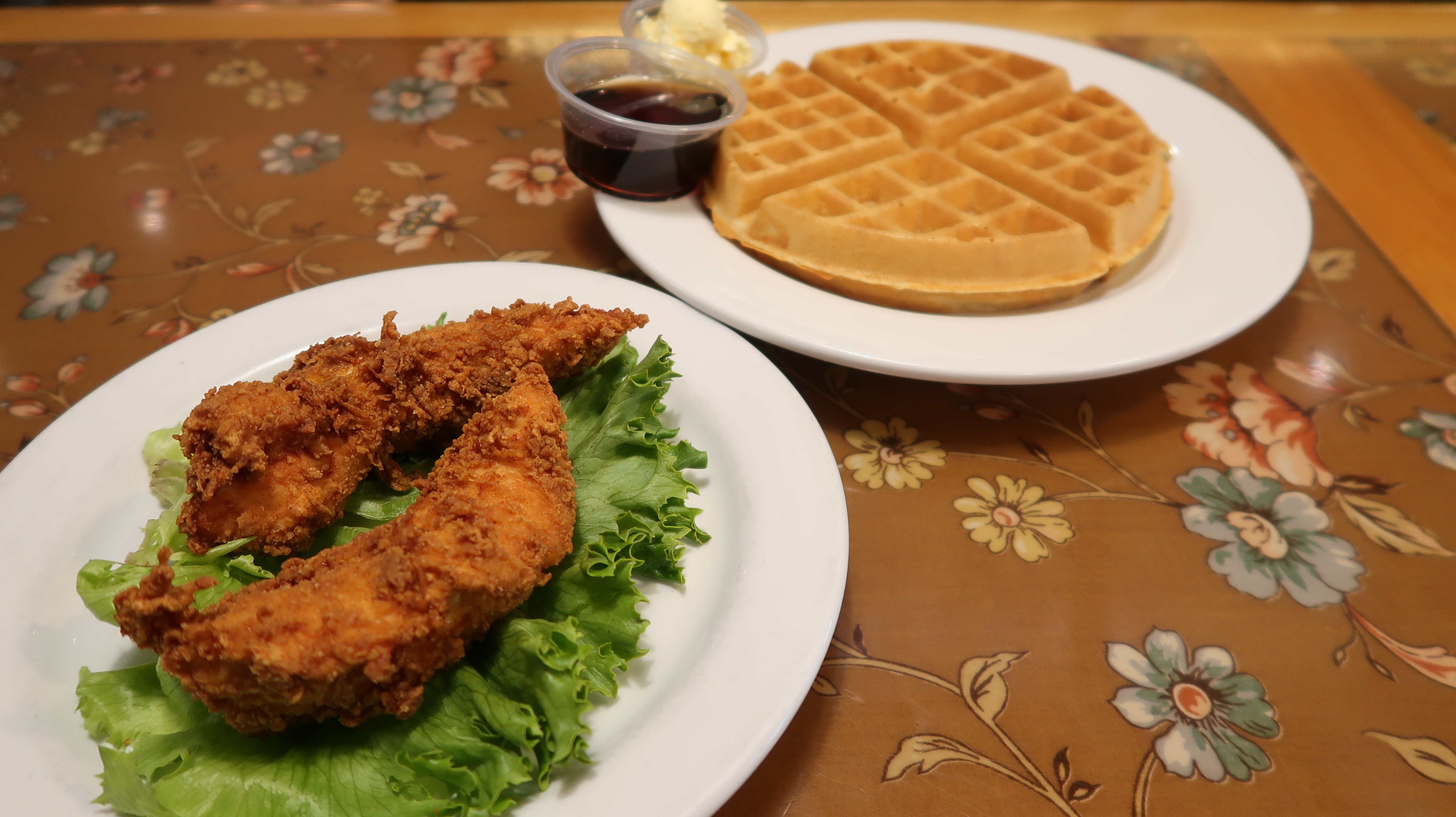 Order Waffle and 2 Tenders food online from Kountry Folks Homestyle Restaurant store, Riverside on bringmethat.com