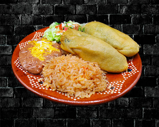 Order 11. Chiles Rellenos Combo food online from Rivas Mexican Grill#4 store, Henderson on bringmethat.com