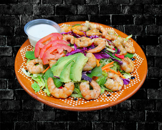 Order Shrimp Salad food online from Rivas Mexican Grill#4 store, Henderson on bringmethat.com