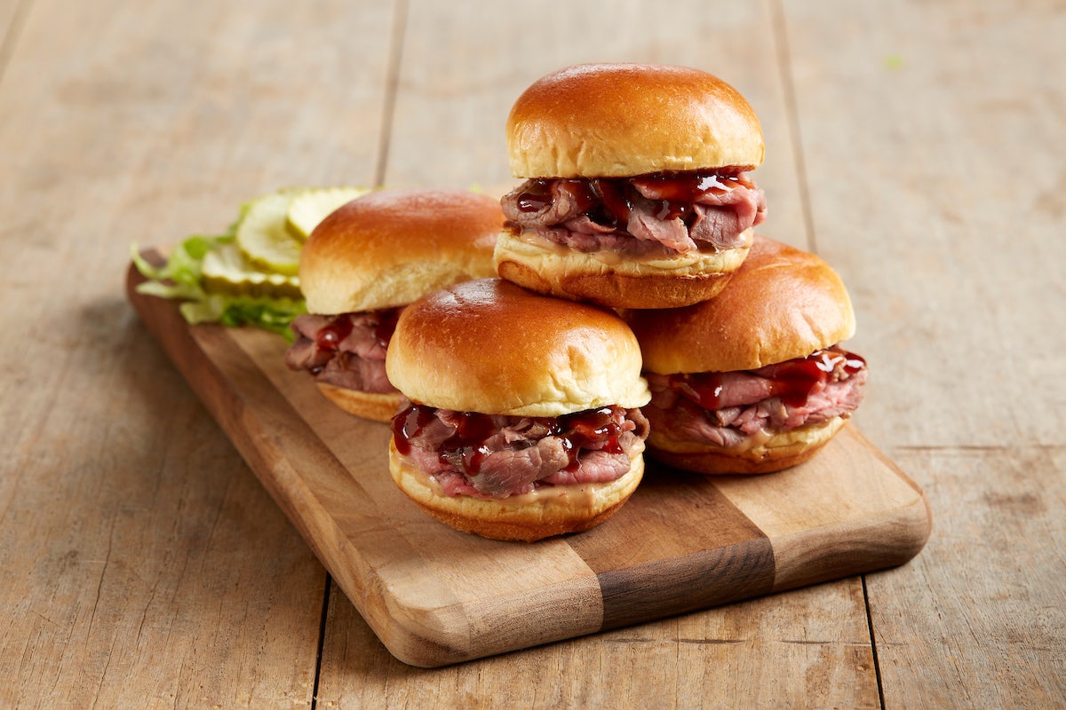 Order BBQ Tri-Tip Sliders* food online from BJ's Restaurant & Brewhouse store, Waco on bringmethat.com