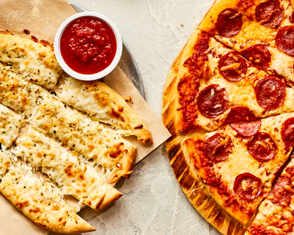 PIZZA AND STIX FOR TWO from Your Pie