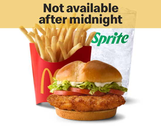 Order Deluxe Crispy Chicken Sandwich Meal food online from Mcdonald store, Des Moines on bringmethat.com