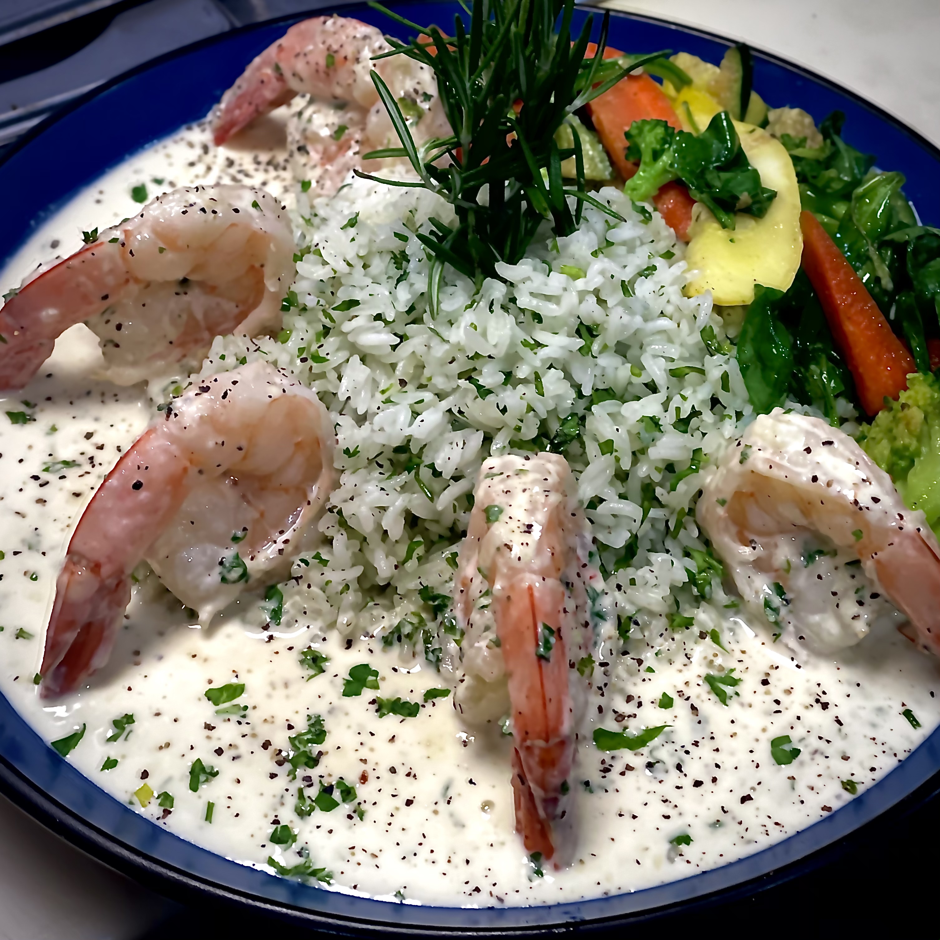 Order Shrimp in Manjares Sauce food online from Manjares Del Caribe store, Randolph on bringmethat.com