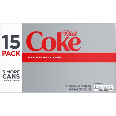 Order Diet Coke 15 Pack 12oz Can food online from 7-Eleven store, Alexandria on bringmethat.com