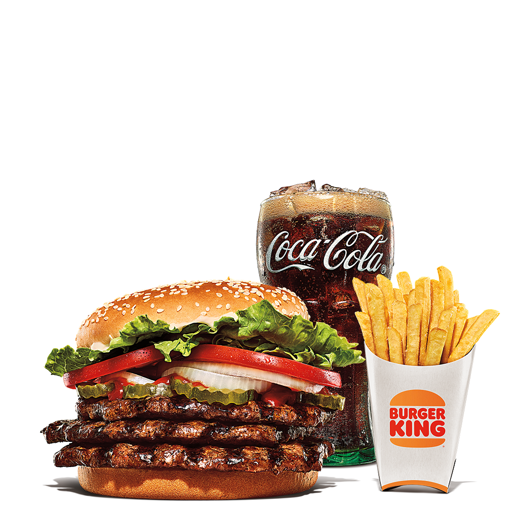 Order Triple Whopper Meal food online from Burger King store, Bay Shore on bringmethat.com