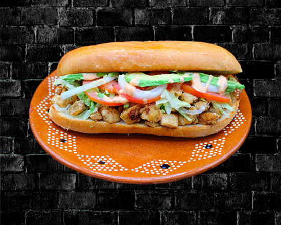 Order Chicken Torta food online from Rivas Mexican Grill#4 store, Henderson on bringmethat.com