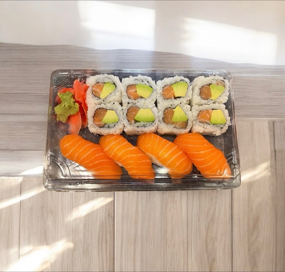 Menu 1- comes with free Miso Soup & homemade salad cabbage! from Sushi Factory