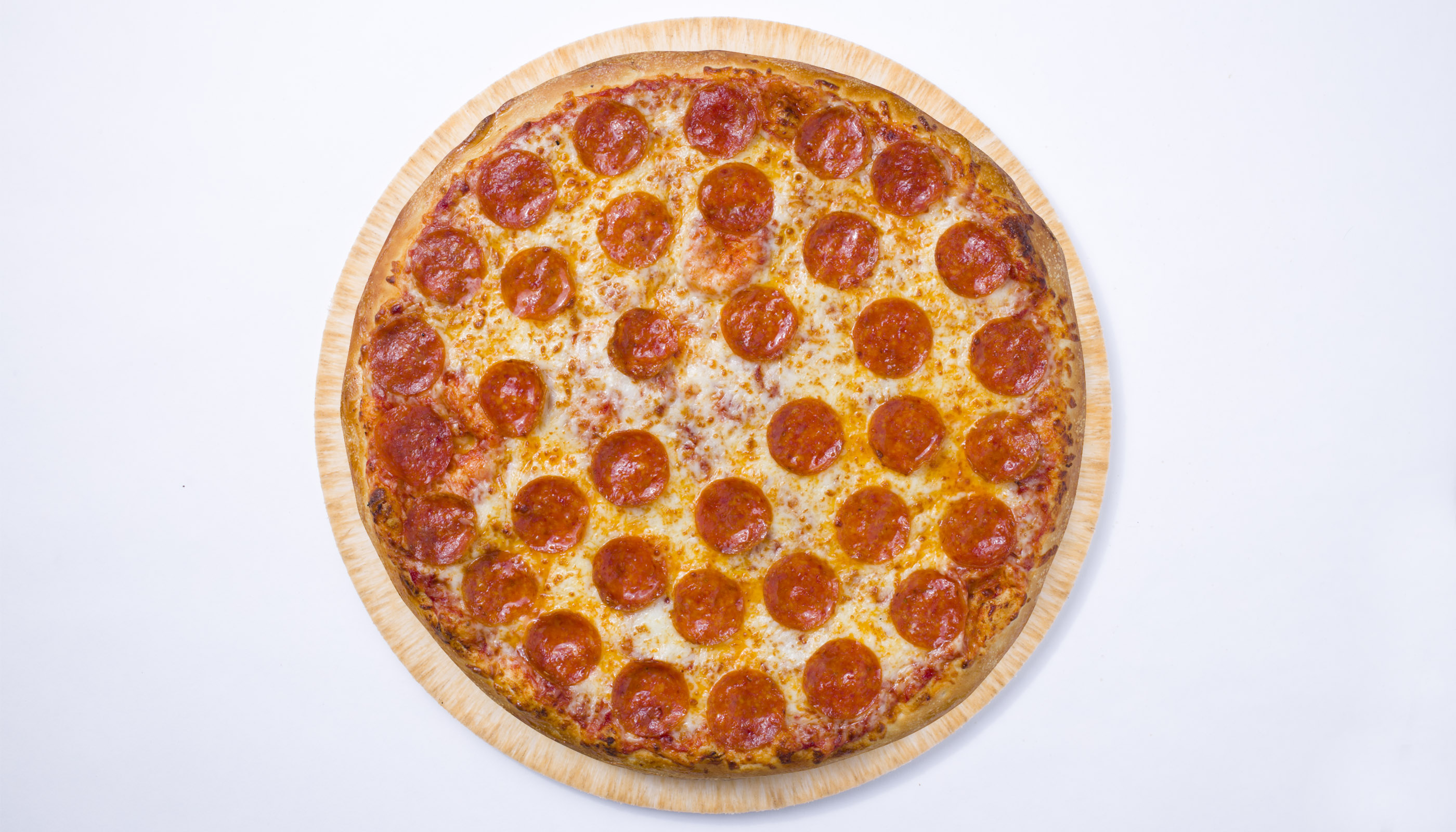 Order Large Thin Crust Pepperoni Pizza food online from John Incredible Pizza store, Buena Park on bringmethat.com