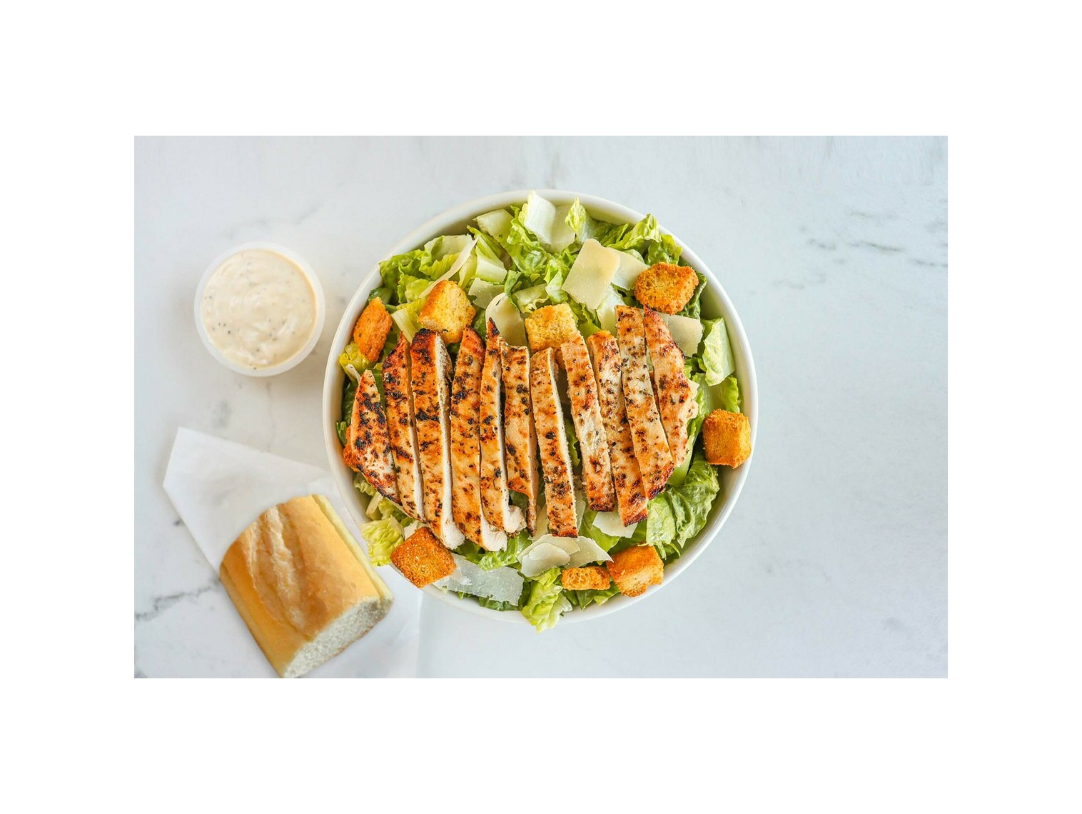 Order Classic Char-Grilled Chicken Caesar Salad food online from Buona Beef store, Bolingbrook on bringmethat.com