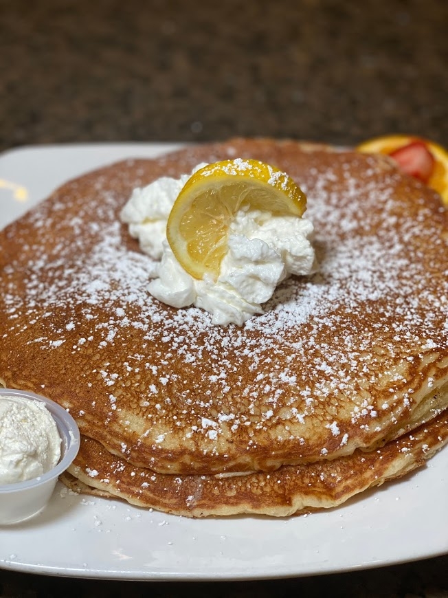 Order Lemon Ricotta Pancakes food online from Berry Fresh Cafe store, Jupiter on bringmethat.com
