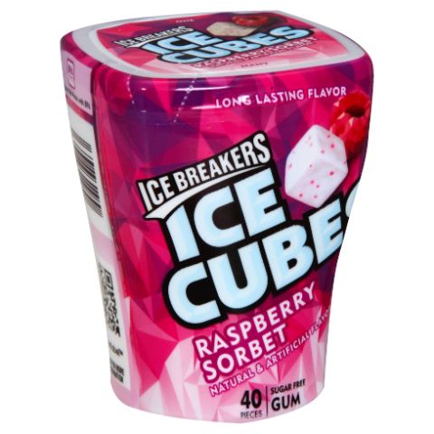 Order Ice Breakers Ice Cubes Raspberry Sorbet Sugar Free Gum 40 Count food online from 7-Eleven store, Aurora on bringmethat.com