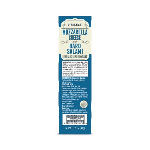 Order 7-Select Mozzarella Cheese with Hard Salami 1.5oz food online from 7-Eleven store, Arlington on bringmethat.com