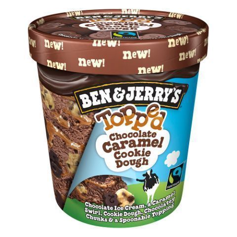 Order B&J Choc Caramel Cookie Dough Topp'd food online from 7-Eleven store, Natick on bringmethat.com