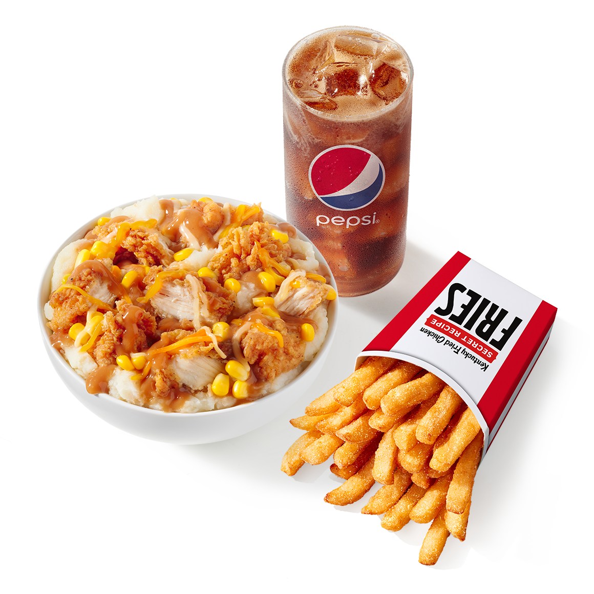 Order Famous Bowl Meal food online from KFC store, Riverhead on bringmethat.com