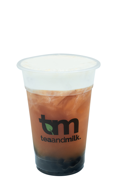 Order Lavender Black Milk Tea with Signature Cream food online from Tea and Milk store, New York on bringmethat.com