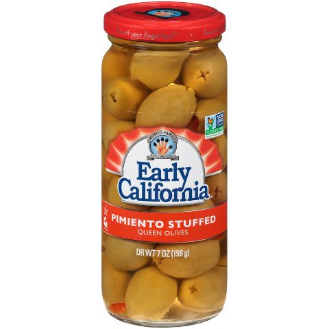 Order Early California Queen Olives 7oz food online from 7-Eleven store, Wakefield on bringmethat.com