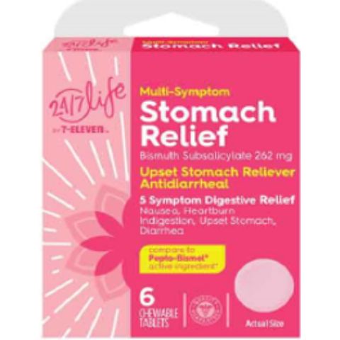 Order 24/7 Life Stomach Relief 6 Count food online from 7-Eleven store, Aurora on bringmethat.com